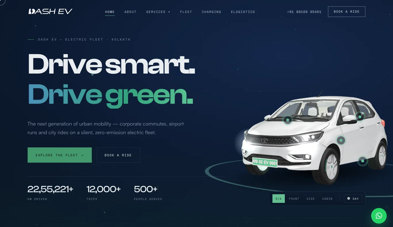 Dash EV — Drive Smart. Drive Green.